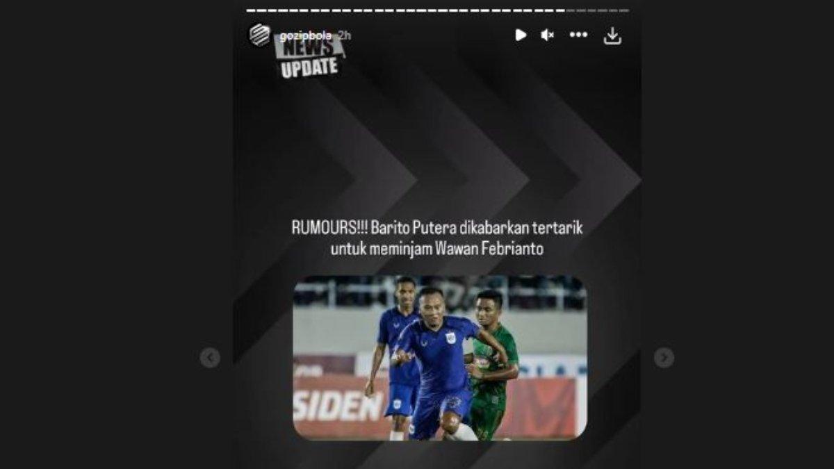 Wawan Febrianto ke Barito Putera 2322