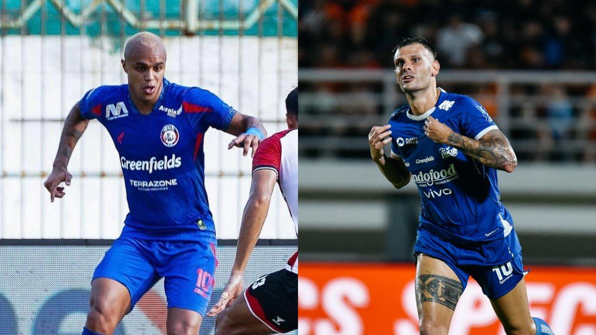 BURSA TRANSFER PERSIB BANDUNG - Wiliam Marcilio ketika memperkuat Arema FC (kiri) dan playmaker asing Persib Bandung, Tyronne del Pino (kanan). Wiliam Marcilio berpotensi gantikan posisi Tyronne del Pino.