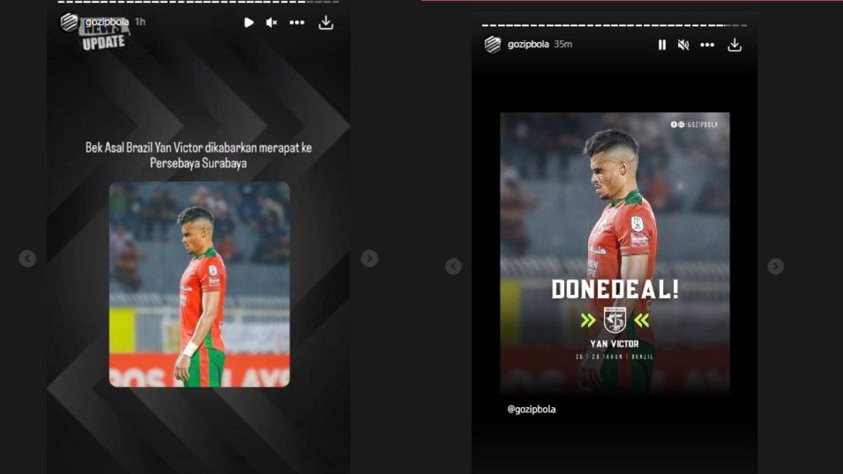Bek asal Brasil, Yan Victor santer dikaitkan deal dengan Persebaya Surabaya.