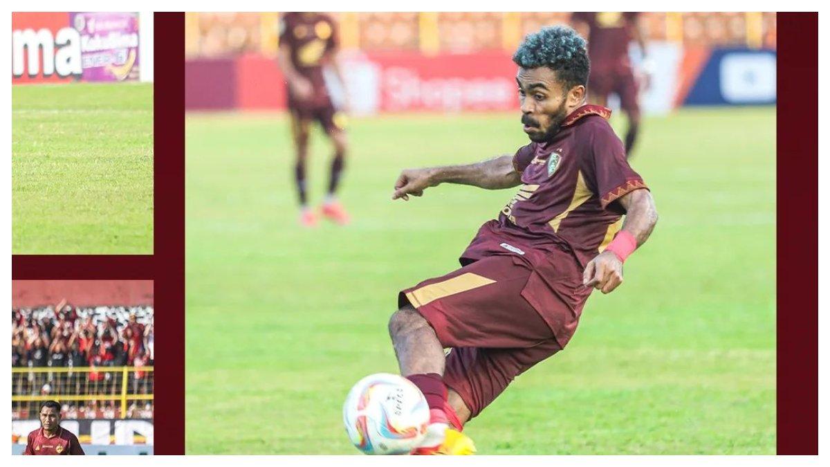 Foto Yance Sayuri berseragam PSM Makassar saat melawan Madura United 8/10/2023