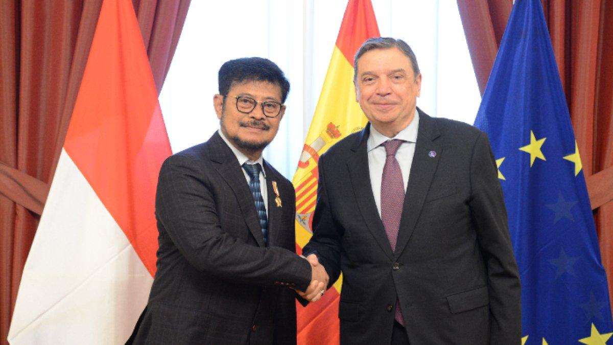 Yasin Limpo menjabat tangan Menteri Pertanian Spanyol, Kamis 29 September 2023