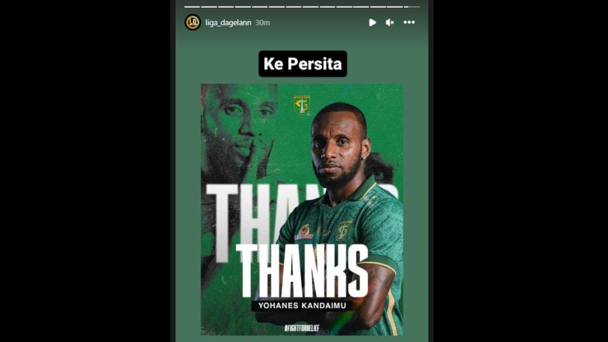 Rumor merapatnya Yohanis Kandaimu ke Persita Tangerang seusai dilepas oleh Persebaya Surabaya, Sabtu 4 November 2023.
