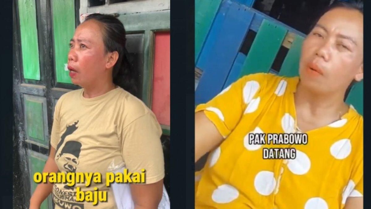 Yuli, warga CIlincing yang terkena framing kedatangan Prabowo, Rabu (3/1/2024)