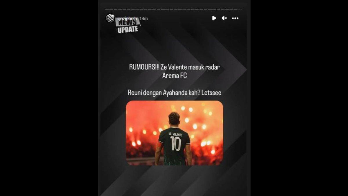 Rumor diminatinya gelandang Persebaya Surabaya Ze Valente oleh Arema FC jelang putaran kedua Liga 1 2023, Kamis 12 Oktober 2023.