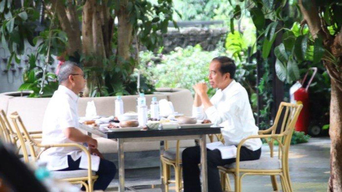 Zulkifli Hasan dan Jokowi makan siang bersama jelang debat, Minggu (7/1/2024)