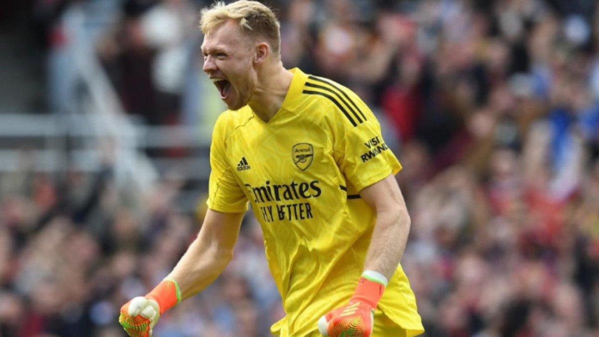 Kiper bintang Arsenal Aaron Ramsdale berpotensi bersinar di ajang Piala Dunia 2022 Qatar.