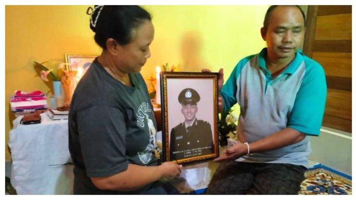 Foto mendiang Bripda Ignatius Dwi Frisco, polisi asal Kabupaten Melawi, Kalimantan Barat (Kalbar) tewas diduga ditembak rekannya sesama polisi.