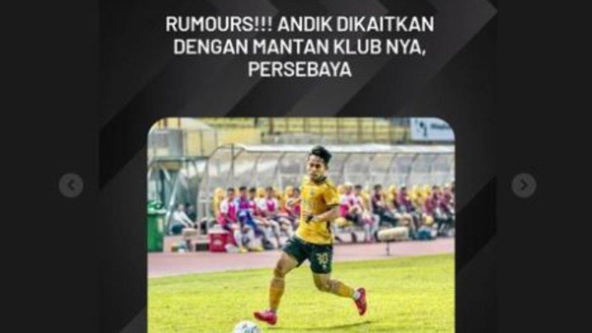 Andik Vermansyah masuk lis belanja Persebaya Surabaya.