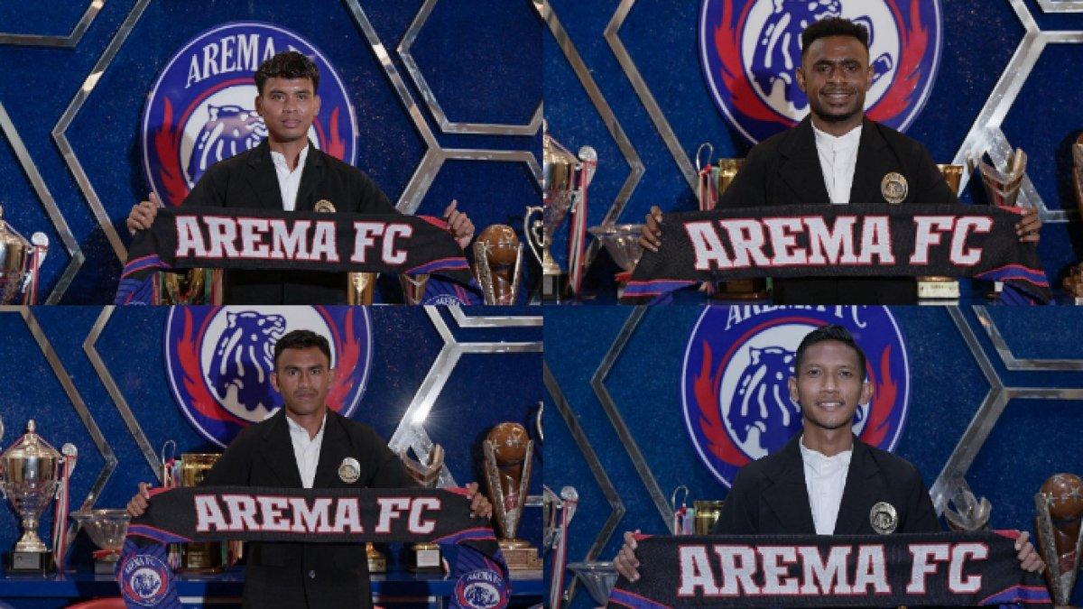 Arema FC resmi mengumumkan pemain anyar, seperti Rendra Teddy, Samuel Balinsa, Hamdi Sula, Fardan Harahap pada Jumat (12/5/2023).