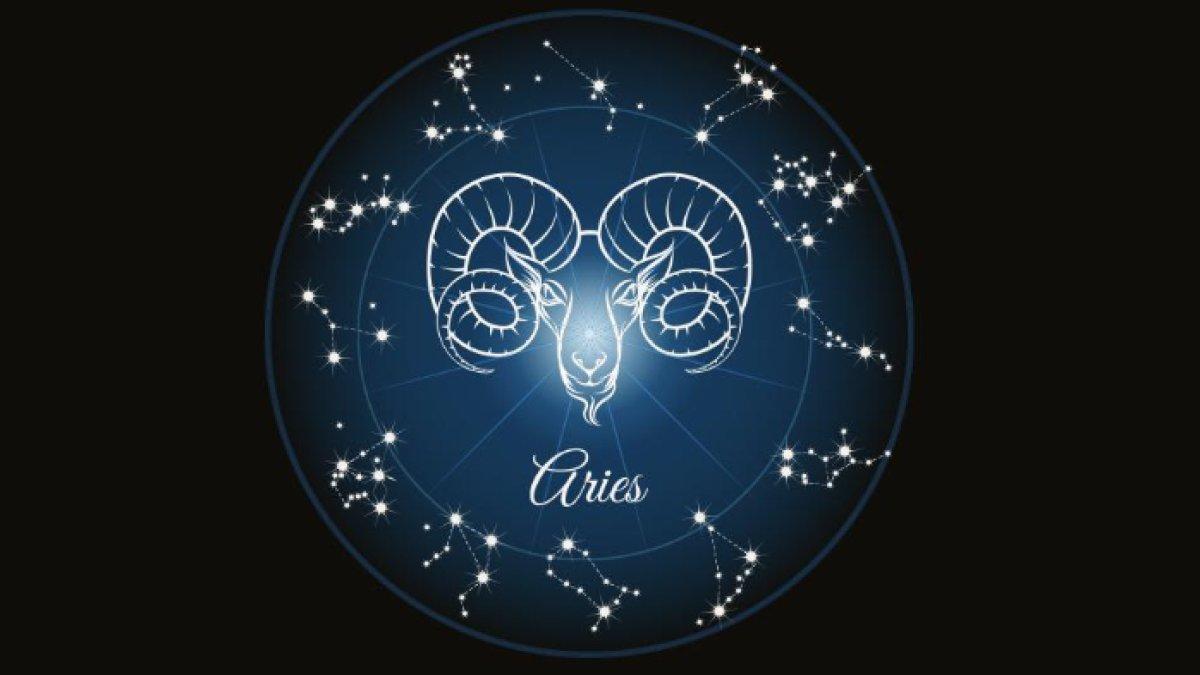 Ilustrasi zodiak Aries.