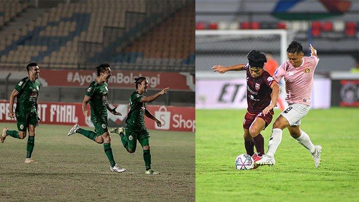 Arthur Irawan (kiri) saat berkostum PSS Sleman dan (kanan) saat berkostum Persik Kediri pada postingan Instagram @arthurirawan .