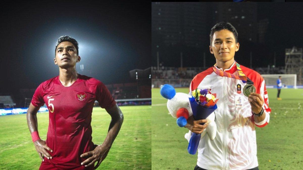 Bagas Adi Bersama Timnas Indonesia saat menjuarai Piala AFF U-22 2019 (kanan