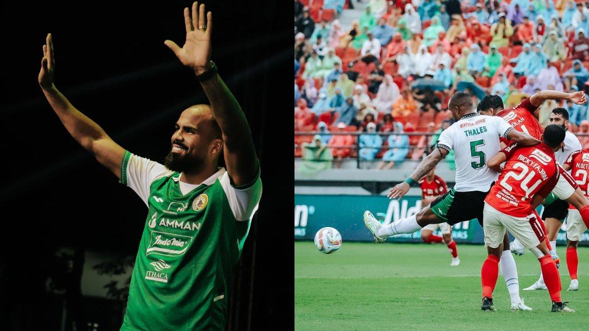 Kolase bek anyar PSS Sleman asal Brasil, Thales Lira.