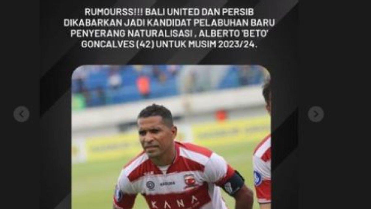 Beto Goncalves tengah diperebutkan Persib Bandung dan Bali United.