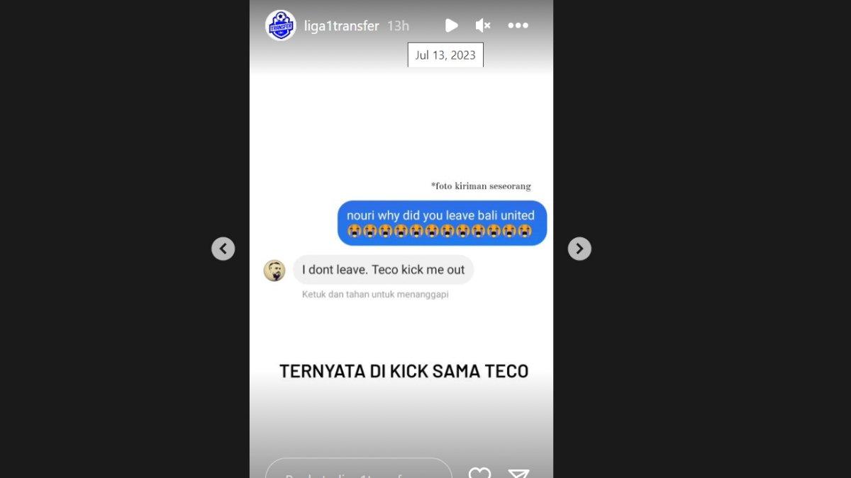 Brwa Nouri disebut-sebut ditendang pelatih Bali United, Stefano Cugurra alias Teco.