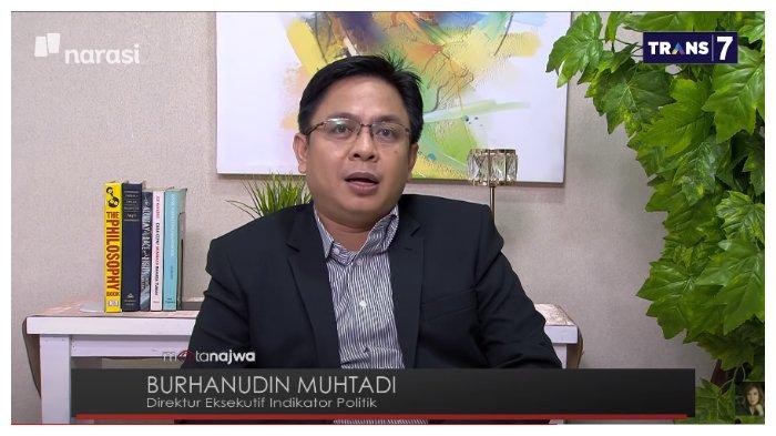 Direktur Eksekutif Indikator Politik, Burhanudin Muhtadi dalam acara Mata Najwa, Rabu (30/9/2020).