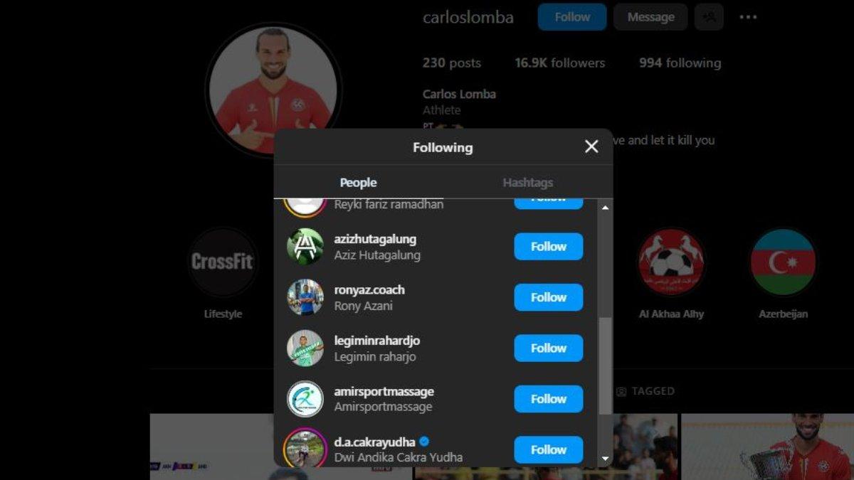Sosok bek asal Portugal yang dikaitkan dengan PSMS Medan, yakni Carlos Lomba kedapatan telah mengikuti Instagram dua petinggi Laskar Ayam Kinantan, yakni Legimin Rahadrjo dan Roni Azani.