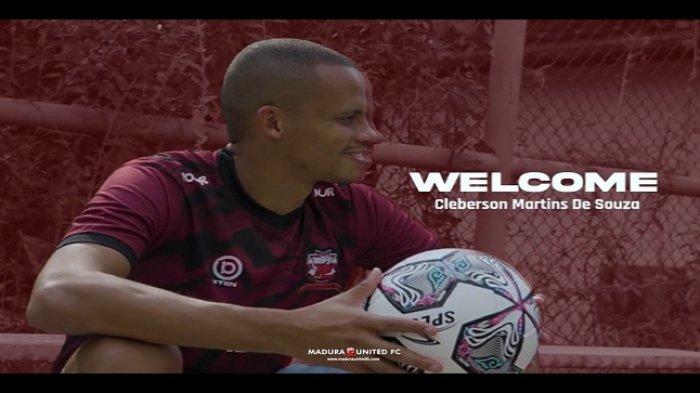 Pengganti Jaimerson Xavier, Cleberson Martins telah resmi diperkenalkan oleh Madura United,