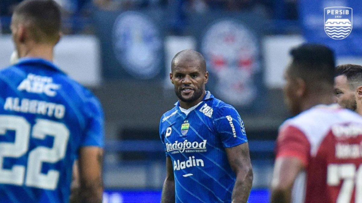 David da Silva saat turun di laga Persib Bandung kontra Madura United, Minggu (2/7/2023).