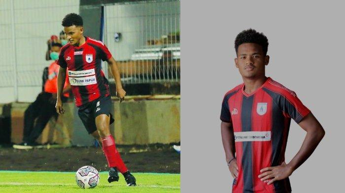 David Rumakiek (kiri) dan Ramai Rumakiek (kanan) saat berseragam Persipura Jayapura pada unggahan Instagram @kevinrumakiek_ dan @ramairumakiek.