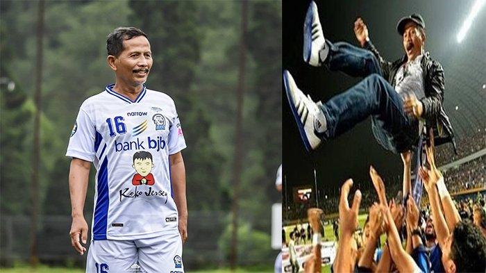 Djajang Nurdjaman pada postingan Instagram @Djajangnu pada 16 Juli 2017 (kanan) dan  Instagram @jerseypersib_collector (kiri) pada 3 Desember 2020. Mantan Pelatih Persib Bandung yang berhasil persembahkan gelar Liga Indonesia 2014.