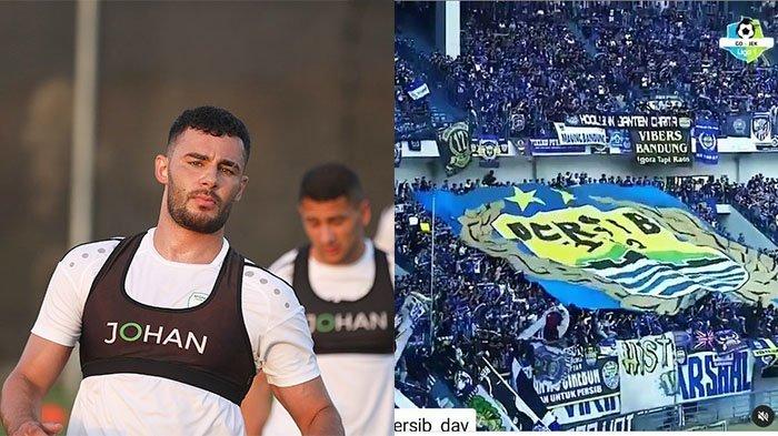Farshad Noor Timnas Afganistan (kiri) pada postingan Instagram @farshadnoor5 pada 24 Mei 2021 dan Bobotoh (kanan) pada postingan Instagram @radarcibubur pada 23 September 2018. Farshad Noor terus dapat dukungan dari Bobotoh meski bukan pemain Persib Bandung lagi.