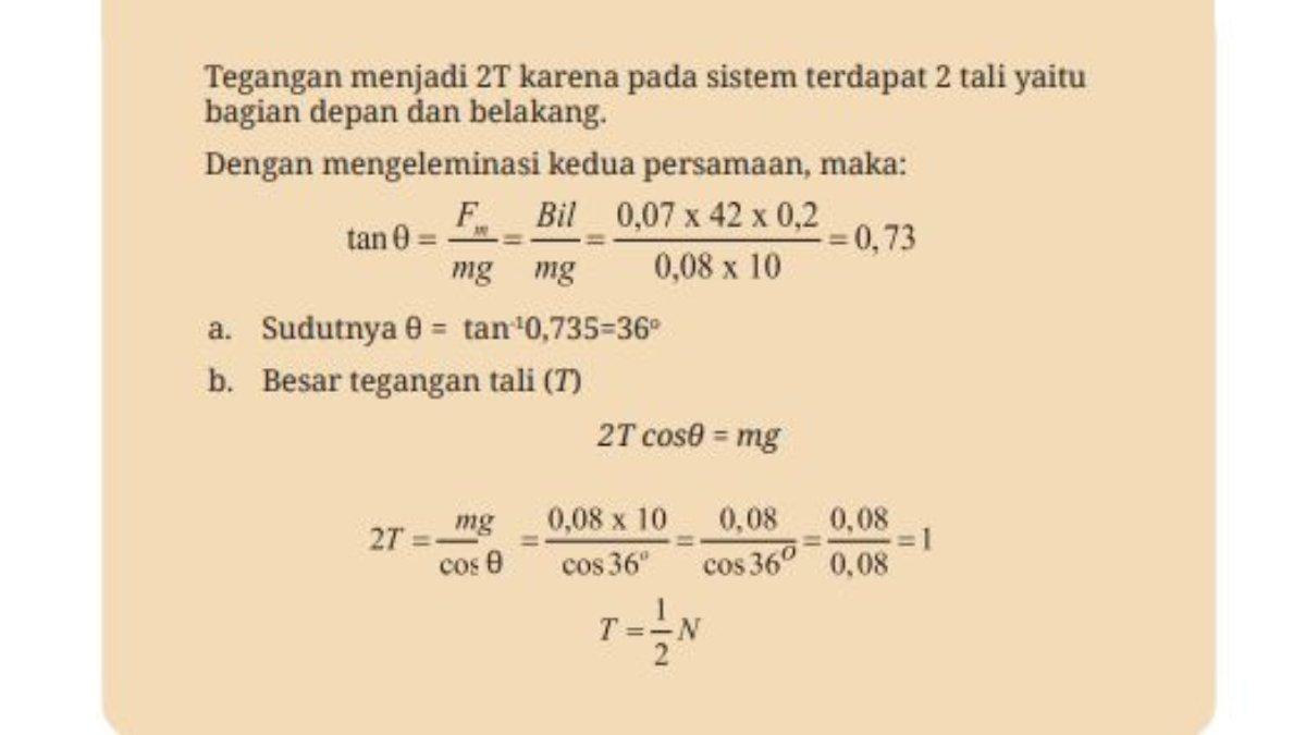Jawaban Ayo Cek Pemahaman Halaman 53, Fisika Kelas 12 SMA/MA.