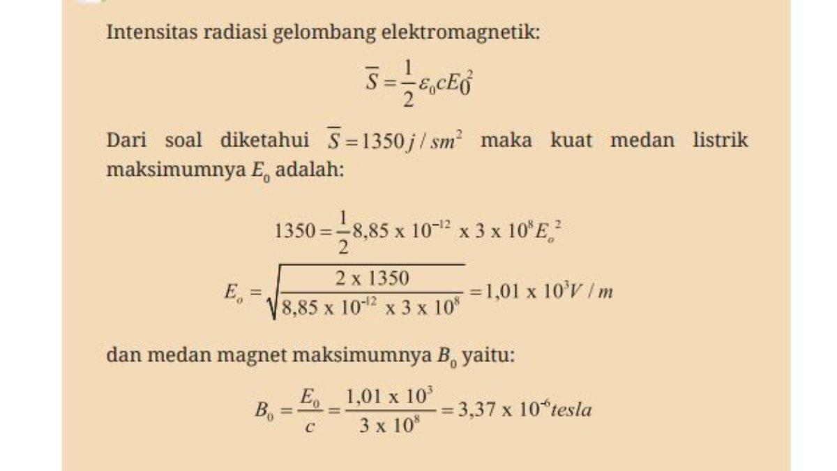 Jawaban Ayo Cek Pemahaman Halaman 105, Fisika Kelas 12 SMA/MA.