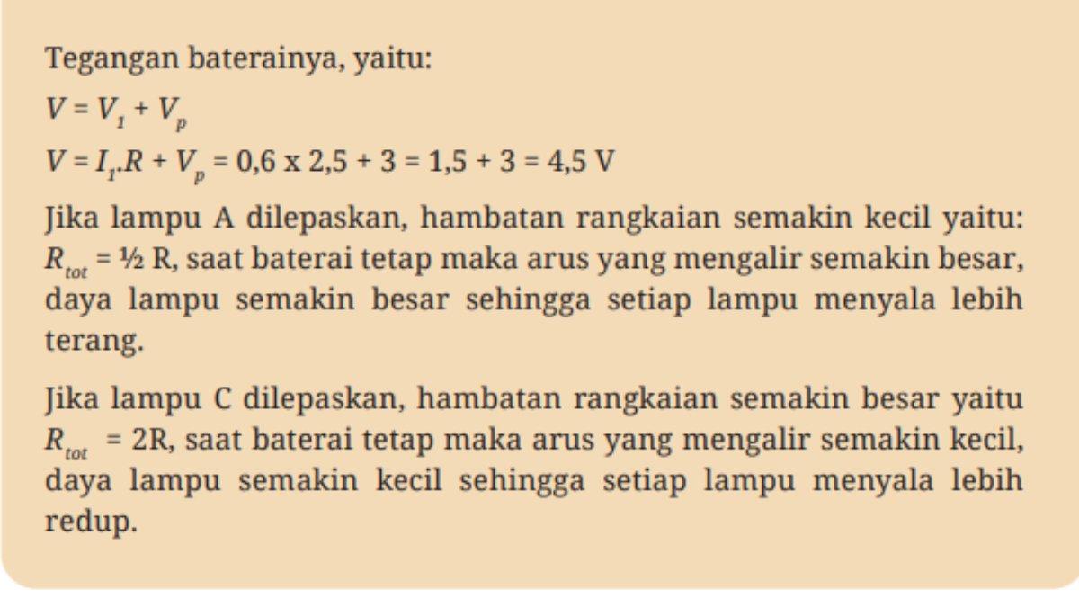 Soal Jawaban Bab 2: Ayo Cek Pemahaman Halaman C 35, Fisika Kelas 12 SMA/MA.