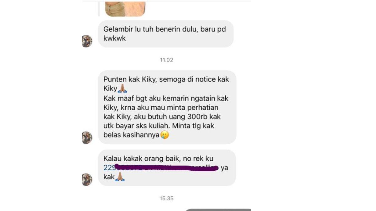 Foto Kiky unggahan