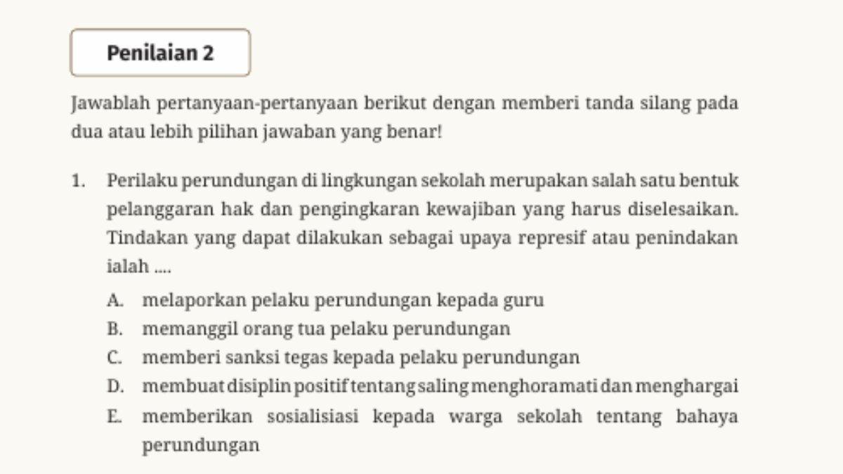 fotonya soal pilihan ganda nomor 1