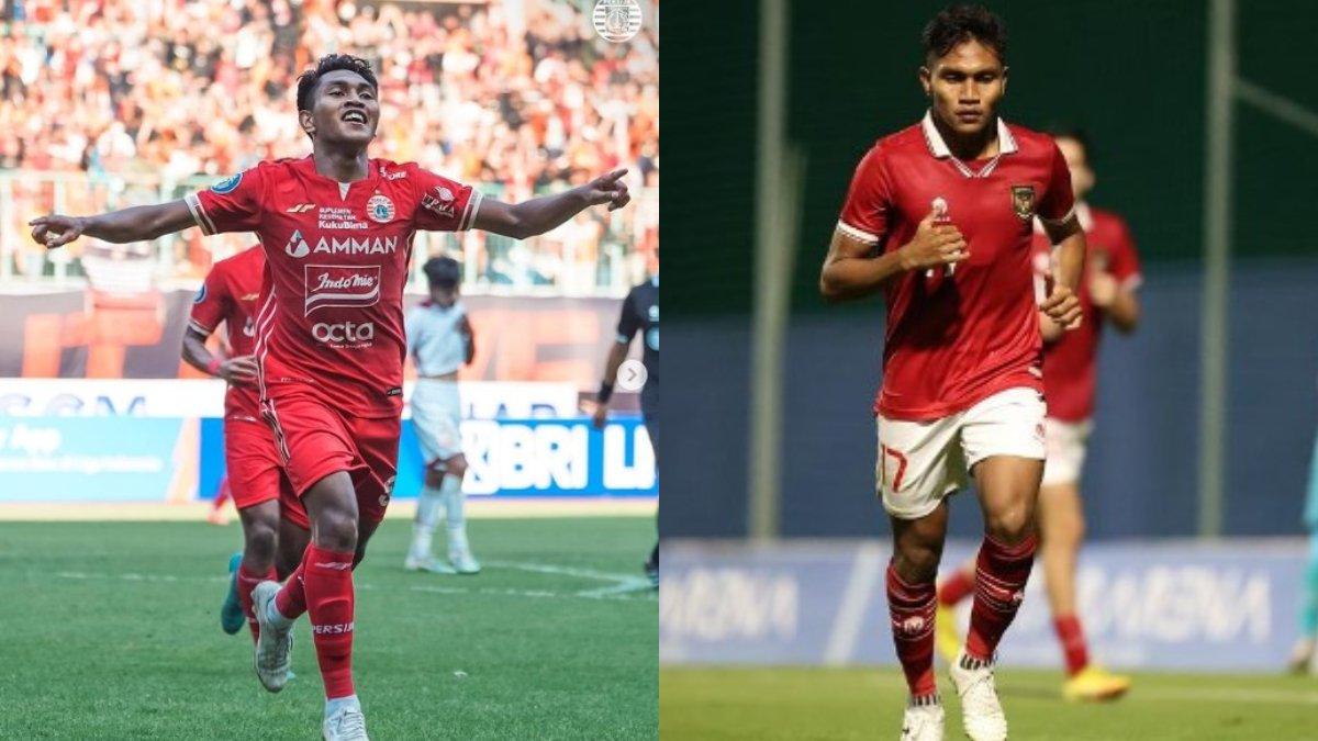 Sosok Frengky Missa kala membela Persija Jakarta (kiri) dan Timnas U-20 (kanan)
