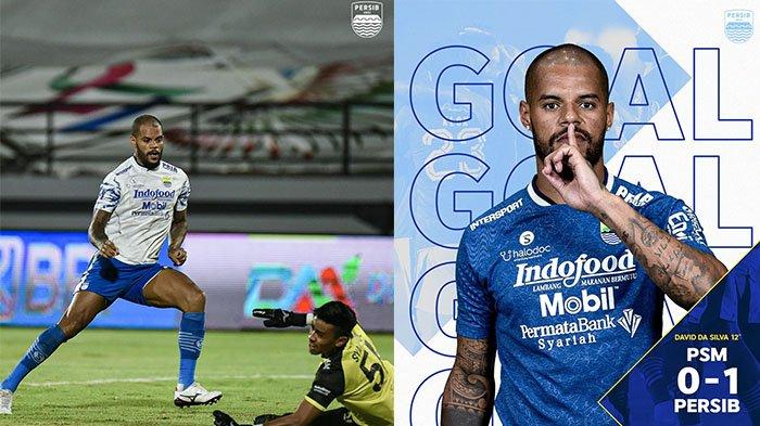 Gol cepat David da Silva di detik ke-12 di laga kontra PSM Makassar pada postingan Instagram @persib. Detik-detik David da Silva Ukir Rekor Gol 12 Detik Persib Bandung Vs PSM, Tercepat di Liga 1 2021?