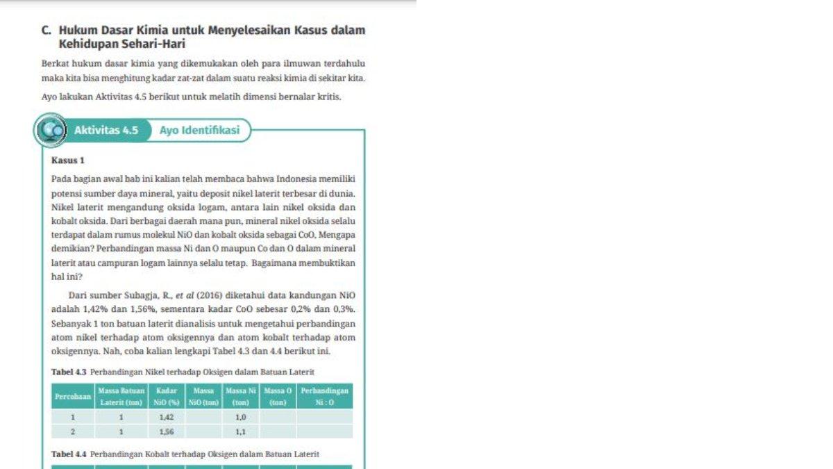 Soal Kasus 1, Aktivitas 4.5 Halaman 140.