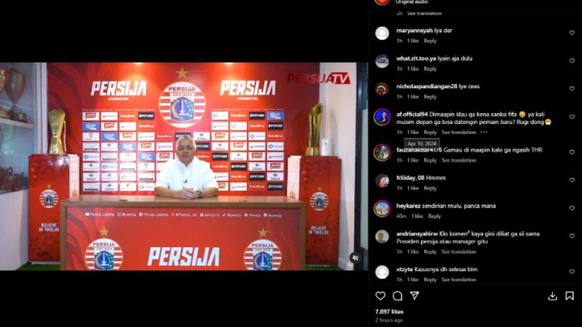 he Jakmania masih menuntut kejelasan soal sanksi banne