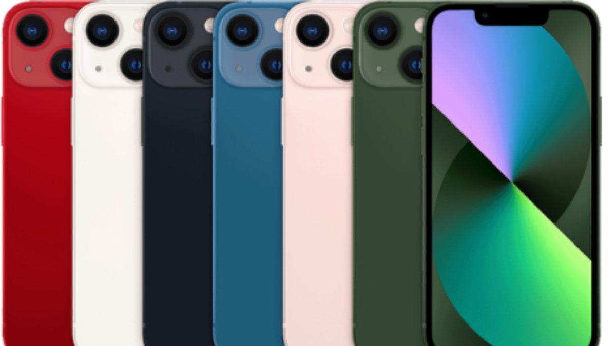 Berikut tampilan iPhone 13: Green, Pink, Blue, Midnight, Starlight, Red.