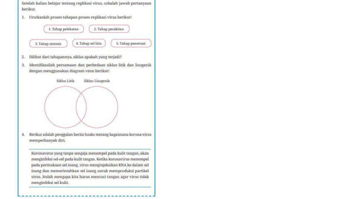 Soal Ayo Berlatih Halaman 50, Ilmu Pengetahuan Alam Kelas 10 SMA/MA.
