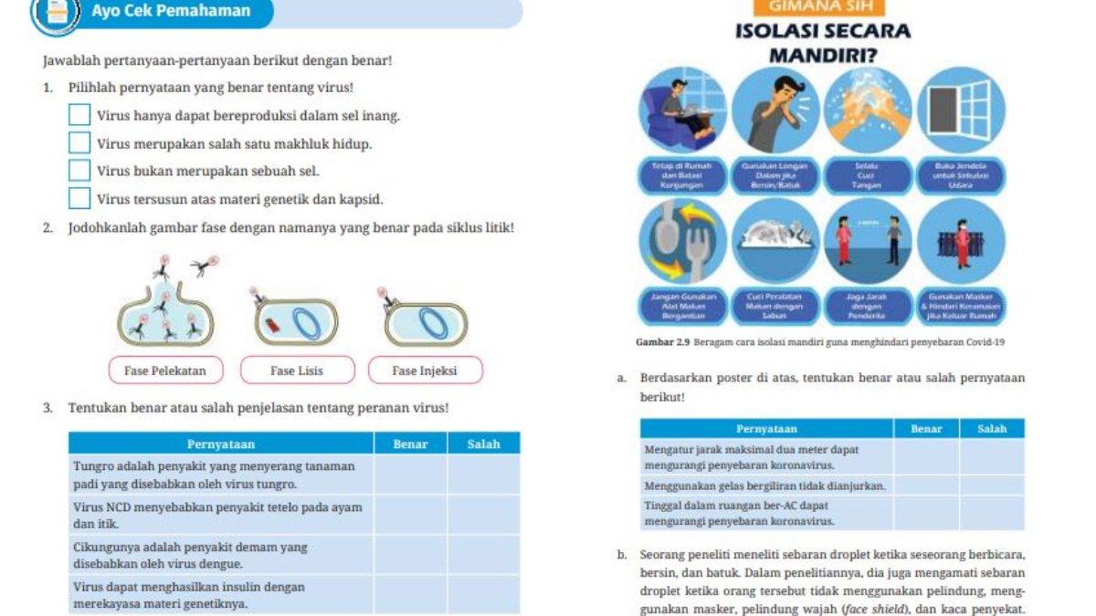 Soal Nomor 1 - 3, Bab 2: Ayo Cek Pemahaman Halaman 63.