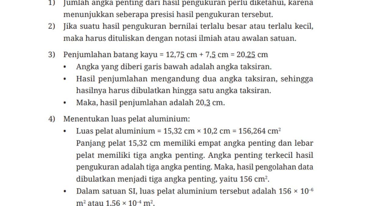 Jawaban Nomor 1-4, Bab 1: Ayo Berlatih, Ilmu Pengetahuan Alam Kelas 10 SMA/MA.