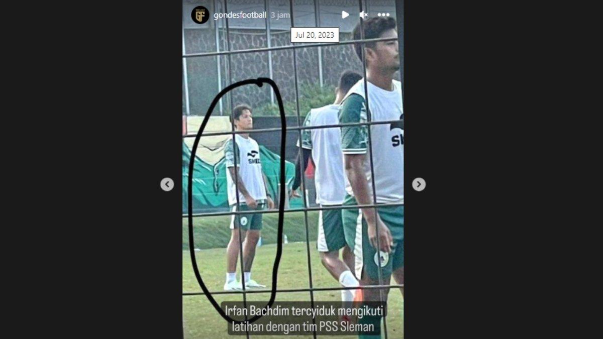 Irfan Bachdim kepergok gabung sesi latihan PSS Sleman.