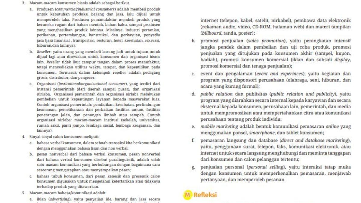 Jawaban soal nomor 3 -5, Evaluasi Esai Halaman 94.