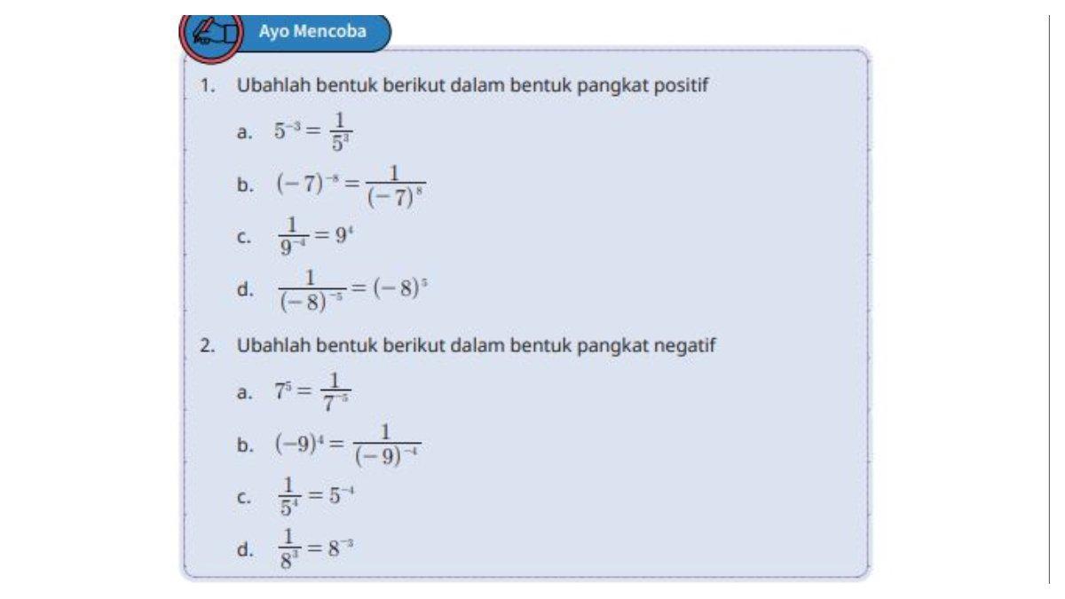 KUNCI JAWABAN - Gambar jawaban buku matematika untuk SMP/MTs Kelas 8. Berikut jawaban Ayo mencoba buku matematika untuk SMP/MTs Kelas 8 di halaman 23. Diakses pada Rabu (26/2/2025).