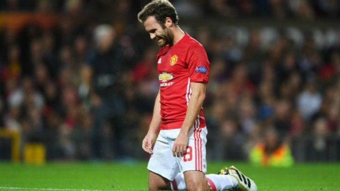 Juan Mata ketika membela Manchester United.