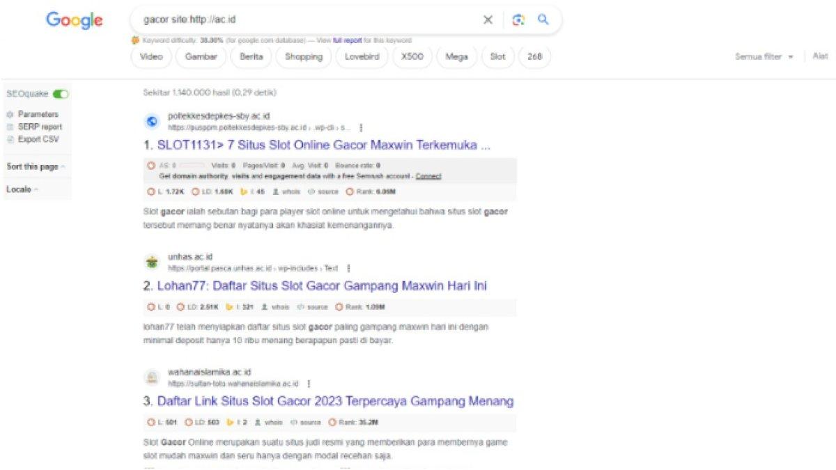 judi online di situs akademik