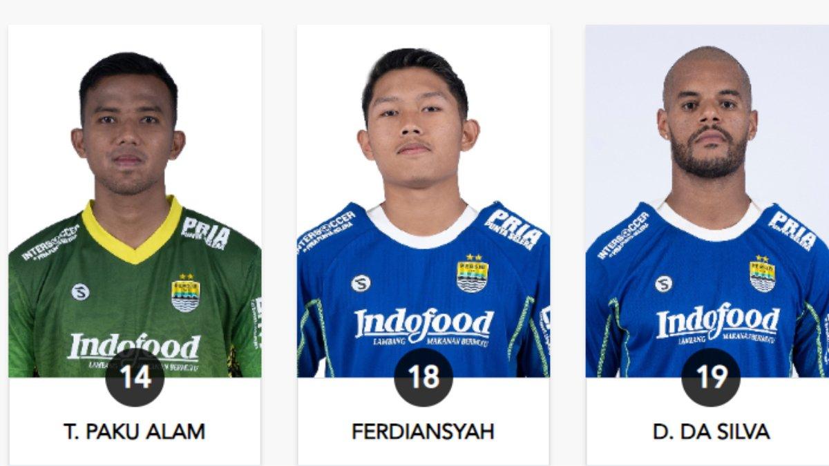 Jupe (nomor punggung 16) tak ada dalam dafta