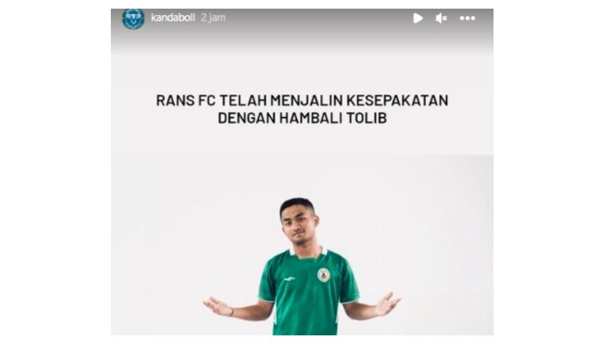 Hambali Tolib sudah sepakat secara lisan bergabung RANS Nusantara FC.