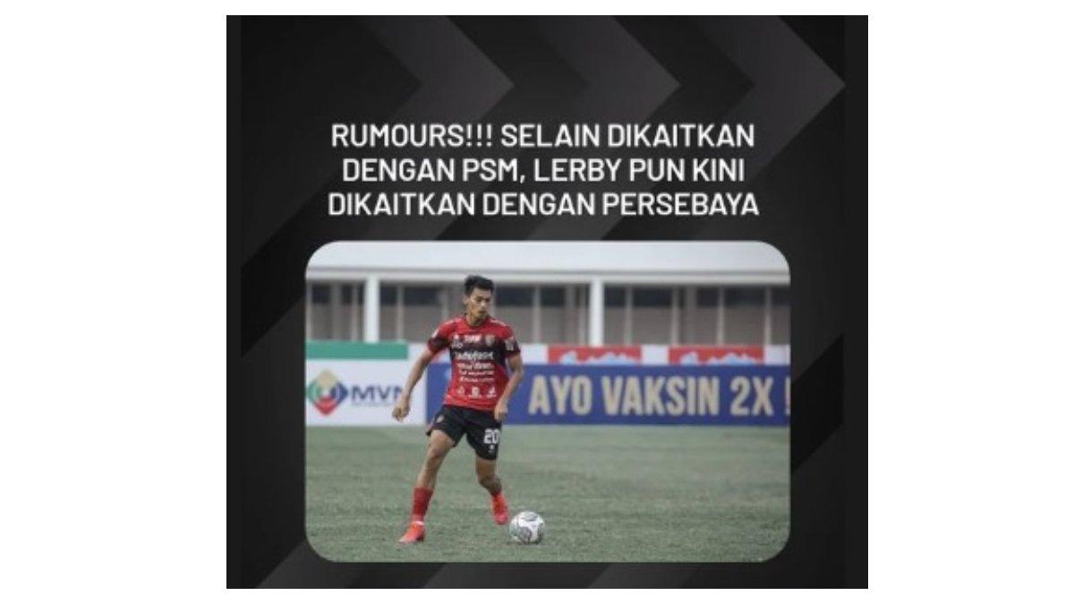 Kabar Persebaya Surabaya mengincar Lerby Eliandry.
