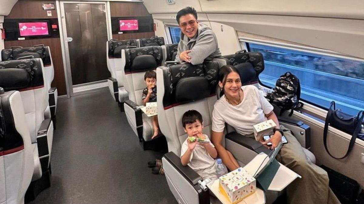 Potret bahagia keluarga Baim dan Paula saat pergi liburan.