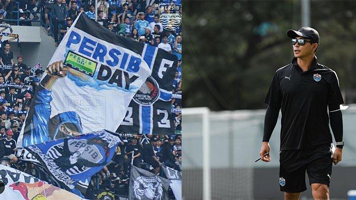 Koreografi Persib Bandung (kiri) dan Kim Do-hoon (kanan) pada postingan Instagram @lioncitysailors.fc @persib. Kim Do-hoon dikaitkan bakal gabung Persib Bandung, karakternya mirip Shin Tae-yong?