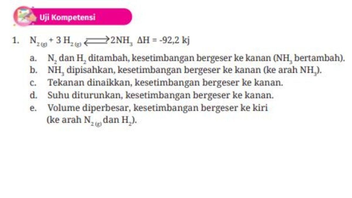 Jawaban Nomor 1, Bab 9: Halaman 197 Dasar-Dasar Teknik Kimia Industri Kelas 10 SMK/MAK.